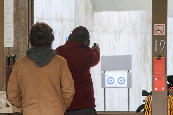 Handgun shooting practice