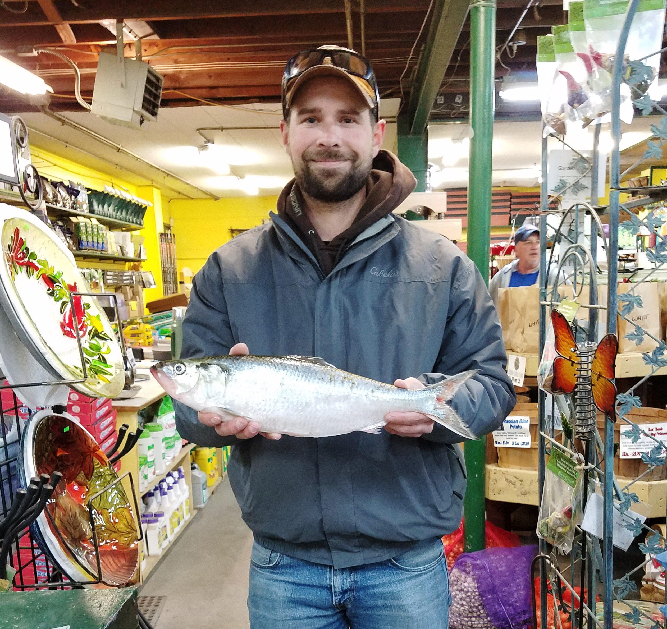 Ben Faulkenberry with his 2017 state-record skipjack herring