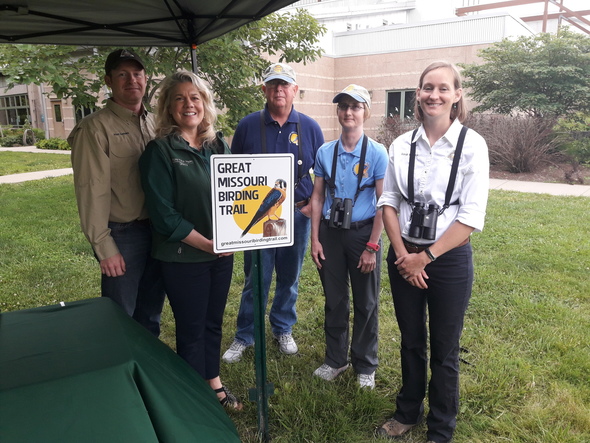 Great Missouri Birding Trail participants at Cape Girardeau Nature Center