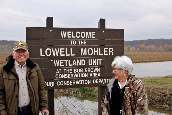 Lowell Mohler and his wife.