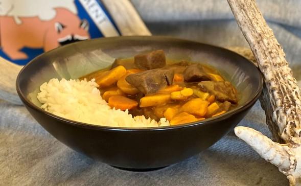 Bowl of venison curry
