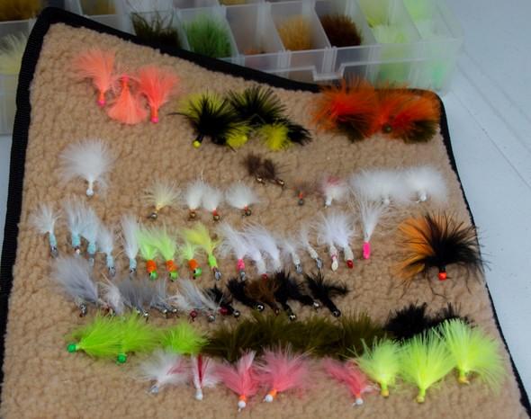Finished crappie jigs