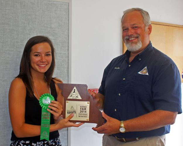 Hannah Krouper wins MDC Discover Nature Science Fair competition