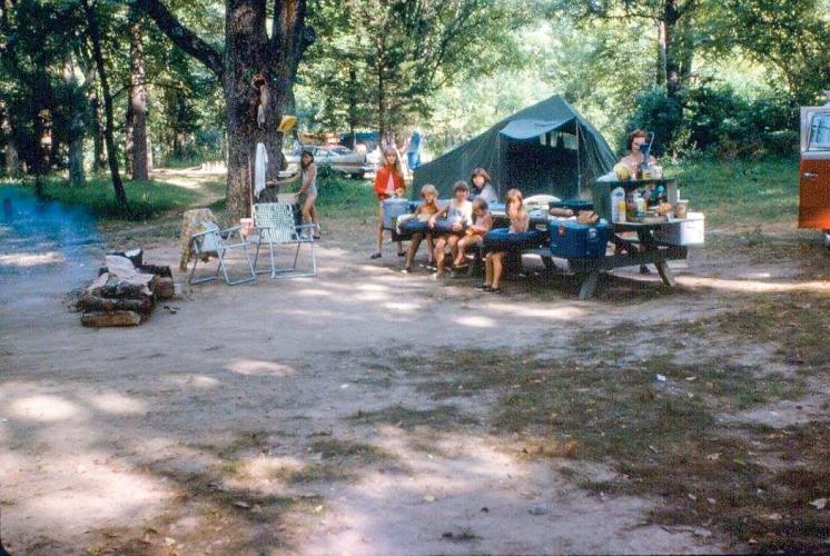 Camping at Huzzah Creek