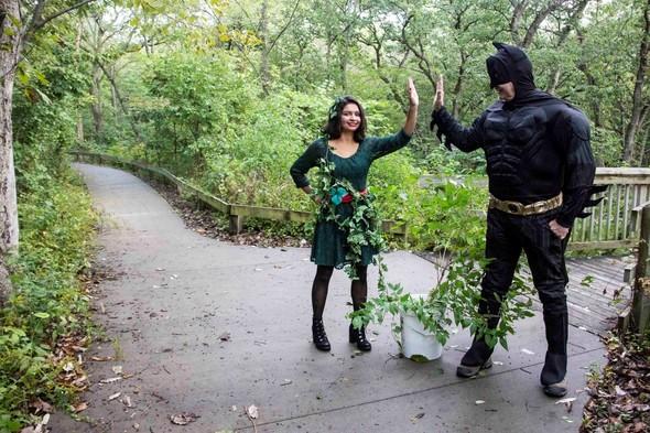 Poison Ivy and Batman at BOW event
