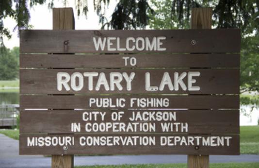 Rotary Lake Sign