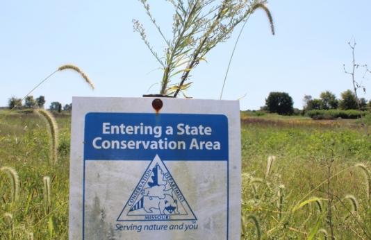 Gossett Conservation Area sign