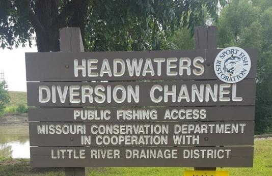 Headwaters Access entrance sign