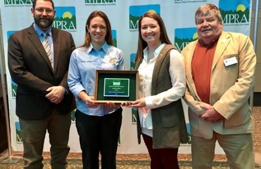 The Missouri Park and Recreation Association (MPRA) awarded MDC its 2019 Organization Citation Award in February for assistance in renovating City Lake in Union. 