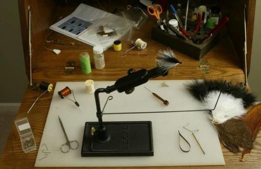 fly tying equipment and supplies