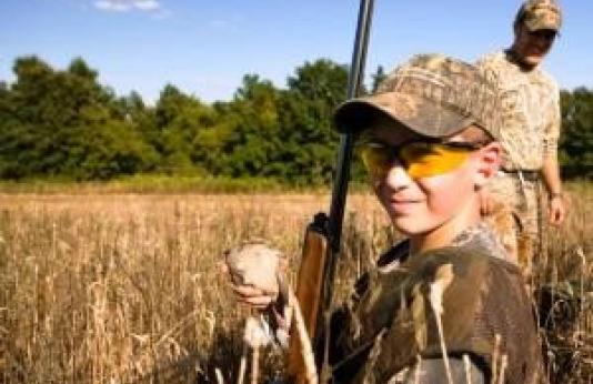 youth hunting doves